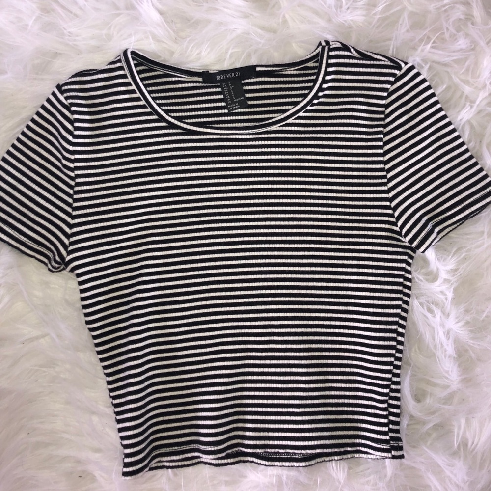 SOLD Forever 21 Striped Crop Top